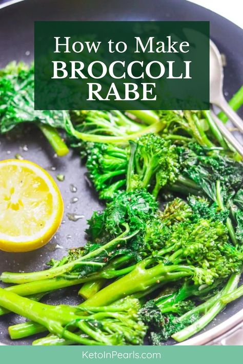 This Broccoli Rabe Recipe is the perfect side dish for any meal that you'll want to make again and again. Elevate a classic veggies to new flavor heights! Broccoli Rabe Recipes Sauteed, Broccoli Rob, Long Stem Broccoli, Broccoli Rabe Recipes, Portuguese Dinner, Sauteed Broccoli Rabe, Sauteed Broccoli, Broccoli Rabe Recipe, Broccoli Raab