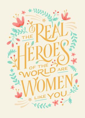 Real Heroes - Mother's Day 5x7 Folded Card Famous Mothers Day Quotes, Simpul Dasi, Happy Mothers Day Images, Diy Mother's Day Crafts, Mothers Day Poems, Illustration Funny, Mothers Day Images, Happy Mother Day Quotes, Father's Day Specials