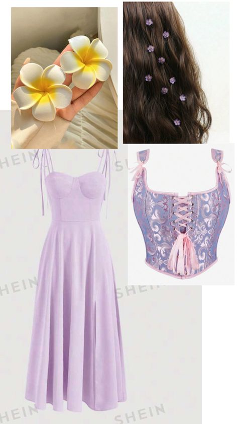 Rapunzel Disneybound, Rapunzel Characters, Flynn Rider And Rapunzel, Rapunzel Outfit, Rapunzel Cosplay, Disney Fits, Disney Themed Outfits, Disney Theme Party, Halloween Costumes For 3