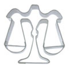 Scales of Justice cookie cutter. I bet the cookies are delicious. Lawyer Cookies, Lawyer Decor, Lady Lawyer, Law School Graduation Party, Juvenile Justice, Legal Humor, Attorney Gifts, Law School Inspiration, Law School Graduation