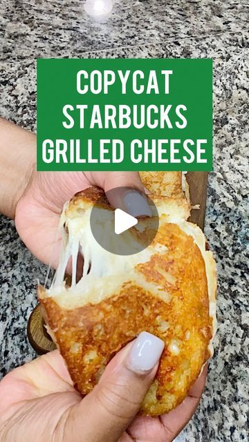 Copycat Starbucks grilled cheese. Because you guys requested it! 😘😘😘 @changed_my_mind  ____________________  2 large slices sour... | Instagram Grilled Cheese With Shredded Cheese, Sour Dough Grilled Cheese Sandwiches, Starbucks Grilled Cheese Copycat, Starbucks Grilled Cheese, Cheese Cheddar, Copycat Starbucks, White Cheese, Grilled Cheese Recipes, White Cheddar Cheese