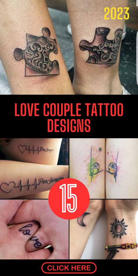 Embrace the beauty of marriage with couple tattoos that honor your sacred union, symbolizing the depth of your commitment and celebrating the milestones of your love story. Discover designs that pay homage to the institution of marriage. Couple Tattoos Heartbeat, Man And Woman Tattoo Ideas, Love Tattoos For Couples Marriage, Marriage Tattoos Unique, Couple Tattoos Unique Meaningful Married, Love Couple Tattoo, Couples Tattoos Unique, Husband And Wife Tattoos Unique, Love Tattoos For Couples