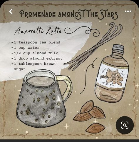 Tea With A Witch, Water Of Whimsy, Kitchen Witchcraft, Witch Tea, Kitchen Witch Recipes, Tea Drink Recipes, Homemade Cookbook, Everyday Magic, 귀여운 음식 그림