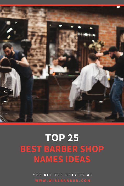 Are you looking for cool, fun, and interesting barber shop names ideas? If so, here is how you can go about giving your new business the best name possible ✅#barbershop #barbershops #barbernames #barbers Barber Names Ideas, Barbershop Names Ideas, Barber Shop Names Ideas, Barber Shop Ideas, Ice Names, Barber Shop Names, Barbershop Ideas, Best Barber Shop, Shop Name Ideas