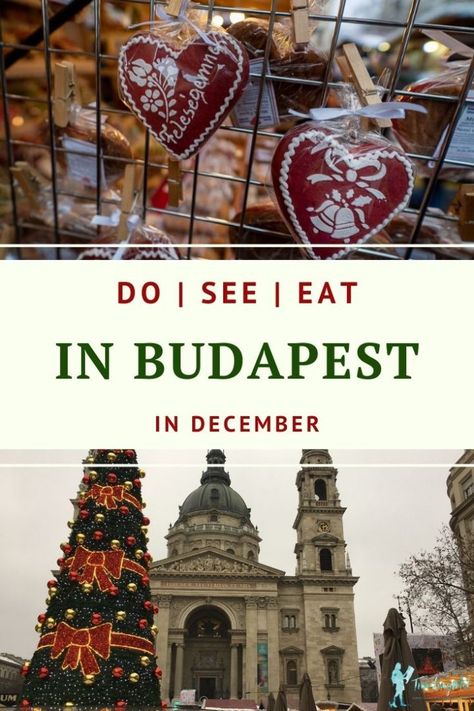 Things to Do in Budapest in December: Christmas Markets, ice skatin, Menorah lighting ceremonies, concerts, holiday cruises, soaking in thermal baths, and more. We’ve rounded up the best things to do in Dec. in Budapest. Click to read more. #Budapest #Hungary | things to do in Budapest| winter in Budapest | #christmasmarkets Budapest Hungary Winter, Budapest In December, Budapest Illustration, Budapest Outfit, Budapest Winter, Budapest Christmas Market, Budapest Airport, Budapest Christmas, Things To Do In Budapest