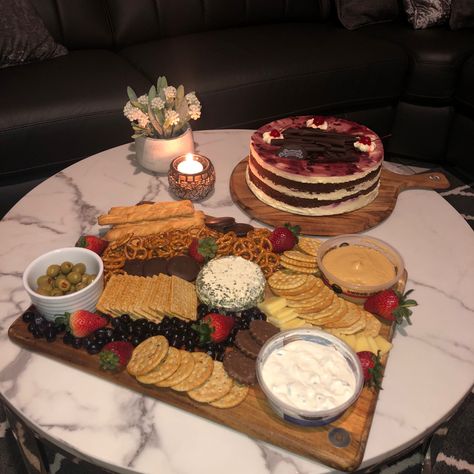 #cheeseboard #cheese #birthday #cheesecake #cake #birthdaycake #platter #plattergoals #crackers #dips #tzatziki #creamcheese Birthday Cheesecake, Cheesecake Cake, Food Inspo, Crackers, Cheese Board, Cream Cheese, Cheesecake, Dairy, Birthday Cake