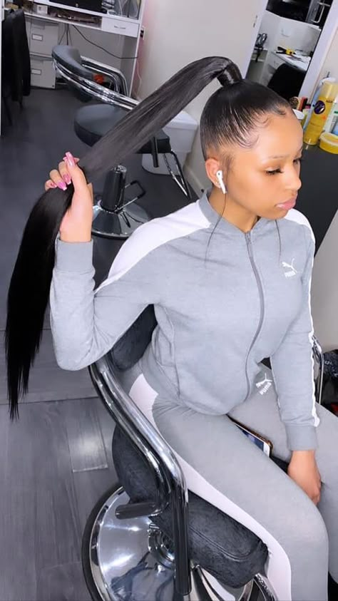 Ponytail Black Women, Perm Hair Men, Slick Ponytail, High Ponytail Hairstyles, Weave Ponytail Hairstyles, Weave Ponytail, Short Straight Hair, High Ponytail, Hair Laid