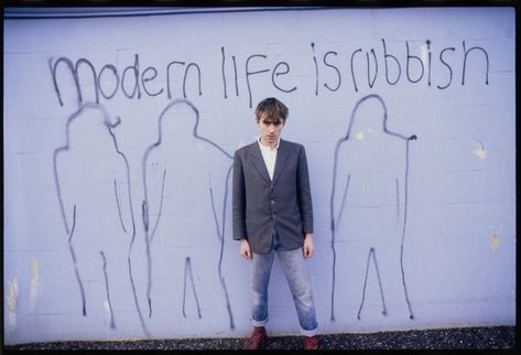 @damonisrubbish shared a photo on Instagram: “Modern Life is Rubbish photoshoot 📸 #gorillaz #blur #damonalbarn #thegoodthebadandthequeen #albarn #grahamcoxon #alexjames #daveroundtree…” • Feb 7, 2021 at 1:51pm UTC Modern Life Is Rubbish, Alex J, Blur Band, Graham Coxon, Things To Do With Boys, Damon Albarn, The Great Escape, Feb 7, Think Tank