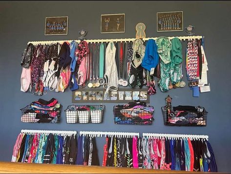 Home Gymnastics Room, Gymnastics Room Ideas, Gymnastics Bedroom Ideas, Gymnast Room, Cheer Room Decor, Cheer Room, Gymnastics Room Decor, Gymnastics Medal Display, Gymnastics Decor