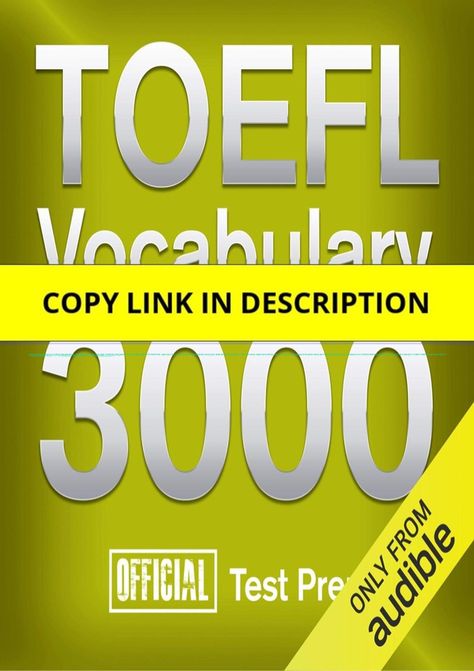 [PDF] Official TOEFL Vocabulary 3000: Become a True Master of TOEFL Vocabulary... Quickly and Effectively! Free Toefl Vocabulary, Toefl Exam, Toefl Test, Improve Vocabulary, Synonyms And Antonyms, Best Online Courses, Test Results, High Frequency Words, Ppt Presentation