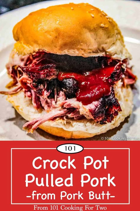 Pulled pork from pork butt is easy to make—you only need a dry rub, a pork butt (Boston butt) and your slow cooker. Everyone will love this melt-in-your-mouth BBQ pulled pork. Instant Pot Boston Pork Roast, Slow Cooker Boston Pork Roast, Boston Button Bbq Crockpot, Boston Button Recipes Crockpot Pulled Pork, Boneless Pork Butts In The Crock Pot, Pork Boston Button Recipes Crockpot Easy, Bone In Pork Butts In The Crock Pot, Boston Button Recipes Crockpot Pork, Pork Butts In The Crock Pot Easy