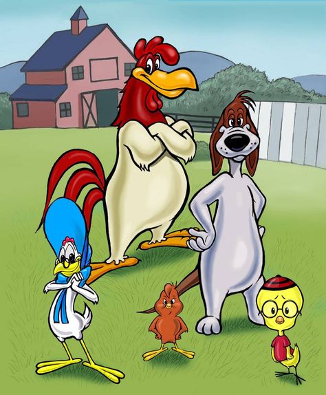 Looney Tunes Rooster, Looney Tunes Wallpaper, Warner Bros Cartoons, Chicken Dog, Old Cartoon Characters, Foghorn Leghorn, Looney Tunes Show, Animated Cartoon Characters, Cartoon Character Tattoos