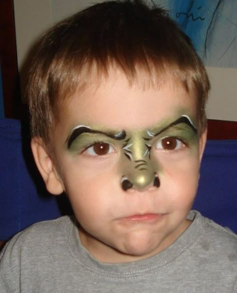 Dinosaur Face Painting, Dragon Face Painting, Dragon Makeup, Face Painting For Boys, Dragon Face, Face Painting Easy, Kids Face Paint, Simple Face, Face Painting Halloween