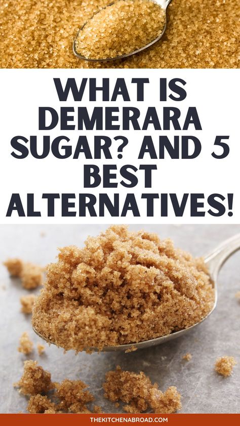 Discover the rich, caramel flavor of Demerara sugar, a natural sweetener with a crunchy texture that's perfect for your culinary creations. Sugar Substitutes For Baking, Demerara Sugar, Sugar Replacement, Food Education, Burnt Sugar, Baking Substitutes, Turbinado Sugar, Cooking For Beginners, Sugar Intake