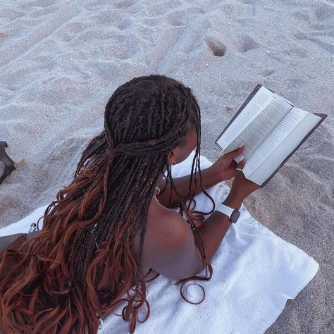 ✿ Mayelie ✿ on Instagram: “since my mom swears I’m “always on that d*mn phone”” Black Women Beach Photoshoot, Black Women At The Beach, Black Girls Beach Aesthetic, Black Island Girl Aesthetic, Black Women Ocean Aesthetic, Beach Braids, Outdoor Pictures, Black Travel, Texturizer On Natural Hair