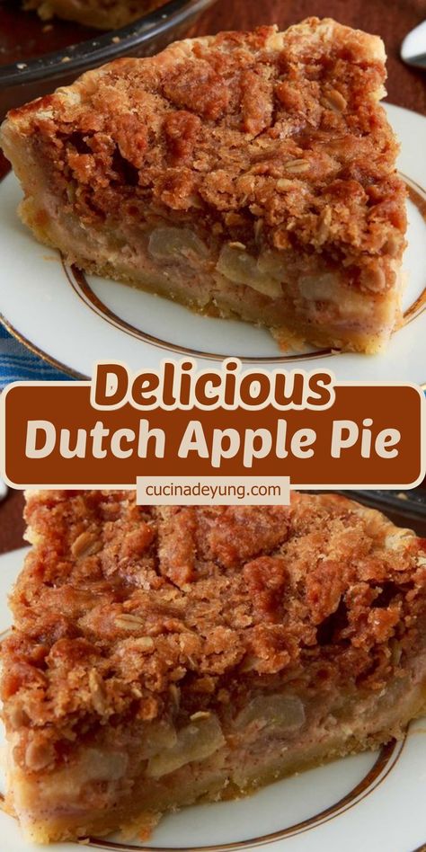 Delicious Dutch Apple Pie – CUCINADEYUNG Easy Dutch Apple Pie, Dutch Apple Pie Topping, Homemade Dutch Apple Pie, Apple Pie From Scratch, Dutch Apple Pie Recipe, Apple Pie Recipe Homemade, Apple Pie Recipe Easy, Apple Crumble Pie, Dutch Apple Pie