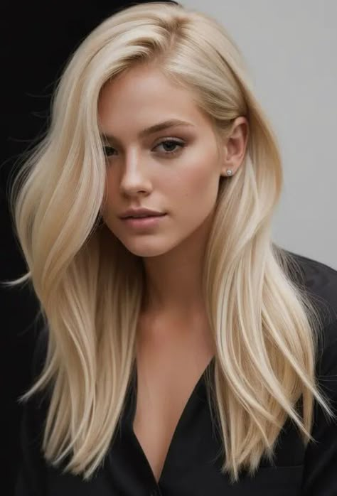 Discover the Top Blonde Hair Colors of 2024 - Trendy and Chic Styles Beige Gold Blonde Hair, Level 9 Neutral Blonde, Beige Pearl Blonde Hair, Full Blonde Color, Best Platinum Blonde Hair Color, California Beach Blonde Hair, Expensive Blonde Hair Colors, Blonde Single Process, Single Process Blonde Before And After