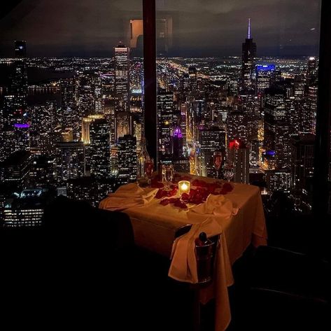 Candle Light Dinner Romantic Couple, Penthouse Bedroom, Book Vibe, Penthouse Terrace, Life After Marriage, Vision Goals, Nyc Penthouse, Romantic Date Night Ideas, City Light