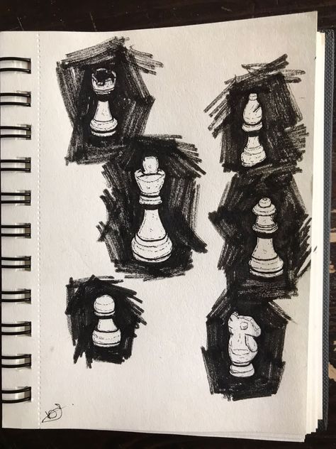 Chess Board Sketch, Chess Aesthetic Drawing, Chess Pieces Aesthetic, Aesthetic Chess Board, Chess Art Illustration, Chessboard Drawing, Chess Drawing Sketch, Chessboard Aesthetic, Chess Reference