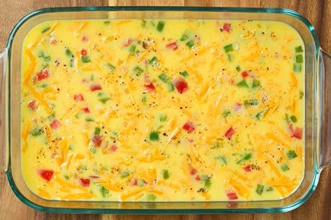 Baked Denver Omelet | Cooking Classy Egg Cassarole, Atkins Breakfast, Denver Omelet, Baked Omelette, Baked Omelet, Omlet Recipes, Recipe Casserole, Omelets Recipe, Omelette Recipe