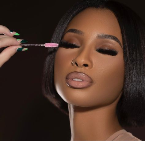 Makeup Models Photoshoot, Lash Supplies Aesthetic, Lash Ceo Photoshoot, Eyelash Business Photoshoot Ideas, Makeup Brand Shoot Ideas, Lash Photoshoot Ideas Black Women, Lash Tech Headshots, Lash Extension Photoshoot Ideas, Eyelash Photoshoot Ideas