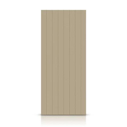 Calhome Manufactured Wood Hollow Painted Standard Door | Wayfair Shiplap Interior Doors, White Oak Barn Door, Modern Beadboard, Laundry Door, Palm Springs Interior, Laundry Doors, Plank Door, Hallway Door, Interior Door Styles