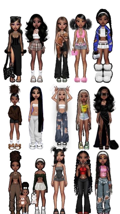 Imvu Outfits Ideas Cute, Disney Princess Fan Art, Bratz Inspired Outfits, Boujee Outfits, Baddie Outfits Ideas, Black Cartoon Characters, Bad Kids, Modern Disney, Cartoon Outfits