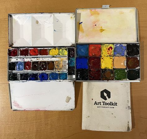 Jane Blundell, Gouache Palette, Travel Art Kit, Watercolor Travel, Watercolor Love, Watercolor Sketching, Handmade Paint, Watercolor Journal, Artist Work