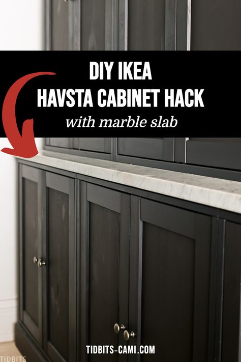 Ikea Kitchen Dresser, Havsta Ikea Bar, Ikea Hack China Cabinet, Ikea Dining Room Storage Hack, Ikea Home Bar Hack, Ikea Havsta Cabinet Hack, Ikea Dry Bar Ideas, Ikea Cabinets Dining Room, Malsjo Cabinet Hack