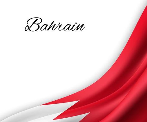 Bahrain Flag, Independence Day Poster, Merry Christmas Typography, Red And White Flag, Countries And Flags, Waving Flag, Christmas Typography, Blessed Friday, Wallpaper Girly