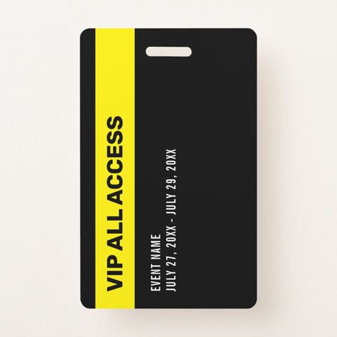 Event Photo VIP All Access Pass Event ID Badge  Zazzle Vip Pass Aesthetic, Diy Vip Passes, Backstage Pass Design, F1 Paddock Pass Vip, Vip Backstage Pass Template, Vip Lanyard Badges, Event Id, Id Design, Green Room