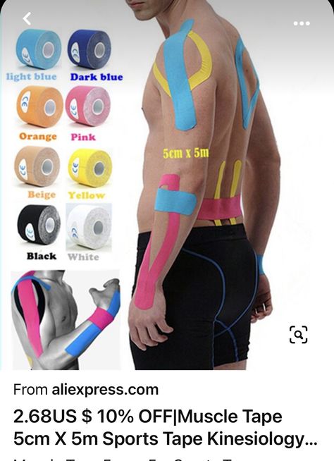 Physio Therapy, K Tape, Safety Tape, Kinesio Taping, Sports Tape, Kinesiology Taping, Muscle Strain, Wrist Support, Exercise Fitness