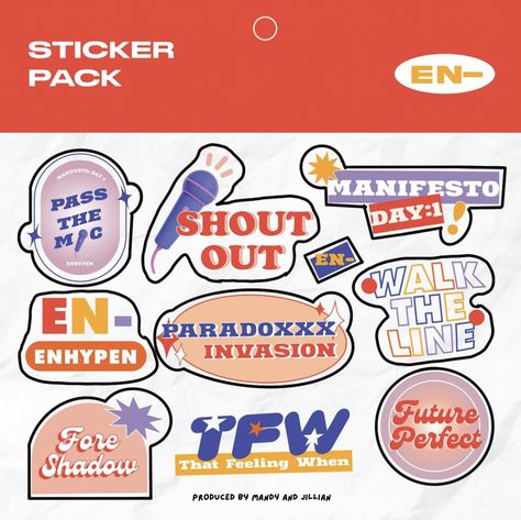 Enhypen Manifesto Stickers, Enhypen Stickers Printable Aesthetic Set, Enhypen Stickers Printable Set, Enhypen Stickers Printable Aesthetic, Enhypen Stickers Printable, Food Sticker Design, Design Packaging Food, Packaging Sticker Design, Design Packaging Ideas