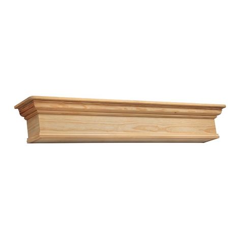 Savannah Mantel Shelf Pottery Barn Shelves, White Kitchen Wood Floors, Crown Molding Shelf, Floating Mantel Shelf, Floating Mantle, Fireplace Shelf, Outdoor Wood Fireplace, Fireplace Kits, Fireplace Mantel Shelf