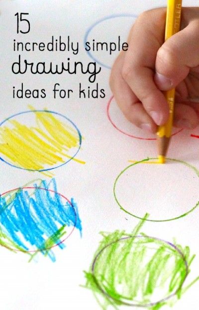 Simple Drawing Ideas For Kids, Super Easy Drawings, Simple Drawing Ideas, Drawing Ideas For Kids, Activity Bags, Easy Drawing Ideas, Easy Drawings For Kids, Drawing Activities, Pot Filler