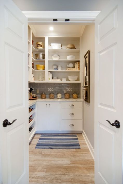 Home Renovations Baton Rouge | Home Renovation Gallery Baton Rouge L Shaped Pantry, Modern Kitchen Pantry, White Kitchen Pantry, Pantry Renovation, White Pantry, House Pantry, Modern Pantry, Ideas For Storage, Built In Pantry