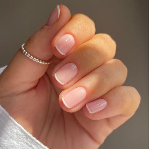 40 Simple Wedding Nails For The Bride 2024 - Girl In Cali Nails Ideas Short Almond, Nails Ideas Short Square, Nude Nail Design, Short Classy Nails, Nails Ideas Short, Simple Wedding Nails, Glossier Girl, Nail Ideas Simple, Spring Nail Design