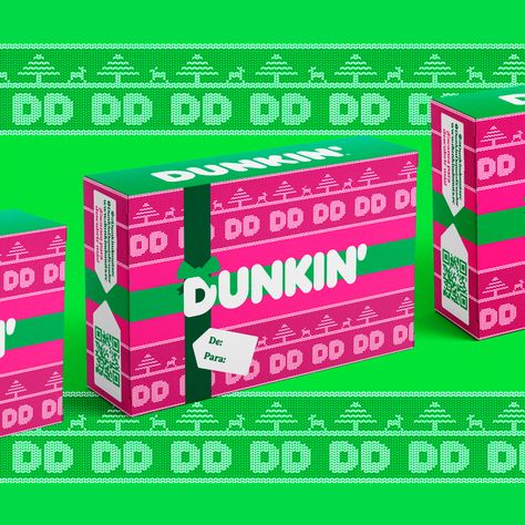 Dunkin’Ec Christmas – Packaging Of The World Embroidery Texture, Packaging Design Trends, Christmas Post, Main Idea, Christmas Packaging, Creative Packaging Design, Trends 2022, The Family, Donuts