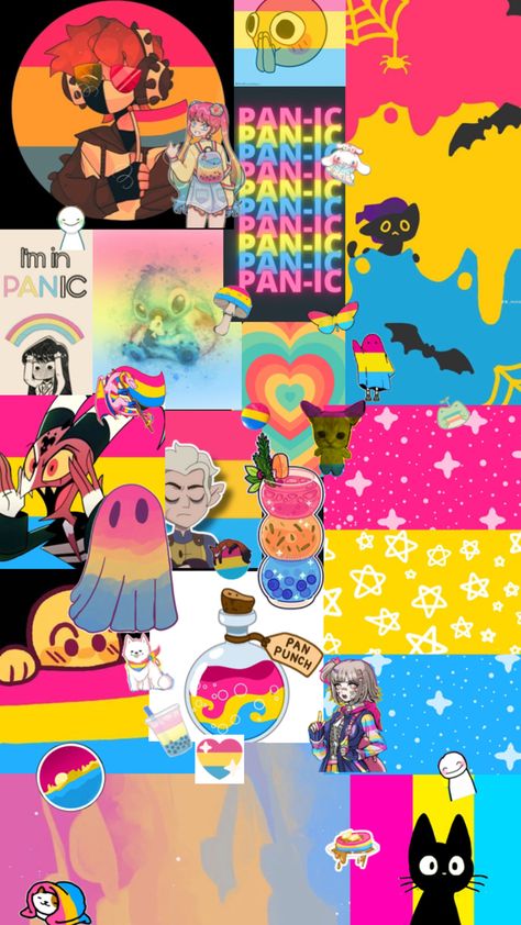 Pan Background, Pride Anime Wallpaper, Pan Flag Wallpaper, Trans And Pan Wallpaper, Gay Pride Wallpaper, Pan Pride Wallpaper, Pride Backgrounds, Pride Month Wallpaper, Gay Panic Lockscreen