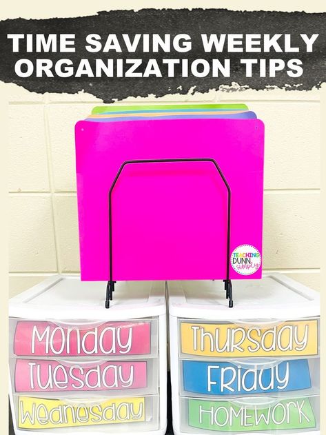 Teacher Files Organization, Teacher File Organization, Teacher Paper Organization, Organization For Teachers, First Year Teacher, Take Home Folders, Teacher Checklist, Paper Clutter Organization, Teacher Files