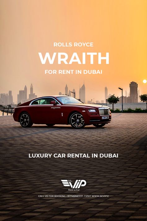 Rolls Royce Wraith for rent in Dubai Rolls Royce Wraith, Luxury Car Rental, Luxurious Cars, Apple Air, Rent A Car, Luxury Car, Car Rental, Royce, Rolls Royce