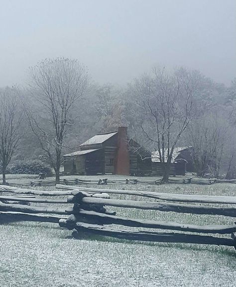 Dan Lawson’s Homestead...Light dusting of snow in Cade’s Cove,  Sunday October 29th, 2017. Tennessee In Winter, Tennessee Winter, Eastern Tennessee, Smokey Mountains Vacation, Cades Cove Tennessee, Cades Cove, Mountain Vacations, Great Smoky Mountains National Park, East Tennessee