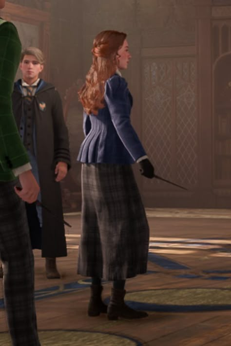 Hogwarts Legacy Fashion, Hogwarts Legacy Outfits Female, Hogwarts Legacy Mc Female, Hogwarts Legacy Outfits, Hp Outfits, Ravenclaw Uniform, Ravenclaw Outfit, Hogwarts Professors, Hogwarts Uniform