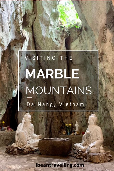 The Marble Mountains are easy and worthwhile to visit when passing through Da Nang, Vietnam! - I've bean travelling Marble Mountain Vietnam, Marble Mountain, Da Nang Vietnam, Instagram Guide, Come Fly With Me, Halong Bay, The Marble, Hoi An, Vietnam Travel