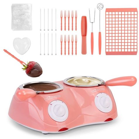 Outamateur Chocolate Melting Pot Electric Chocolate Fondue Mini Fondue Candy Maker with Double Melting Pot for Milk Chocolate Chocolate Melting Pot, Fondue Fountain, Butter Candy, Wag Dr, Chocolate Melting, Candy Maker, Make Your Own Chocolate, Ib Art, Fondue Pot