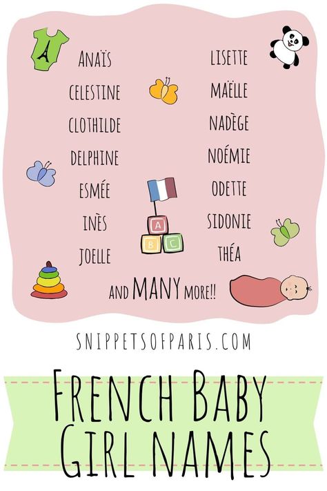 Looking for French baby girl names that work in English? Get the list of French girl names and their meanings. Popular, but still unique. With Audio. #france French Girl Names, French Boys Names, French Names, Unisex Baby Names, French Kids, Unisex Name, French Baby Names, French Boys, Names Unique