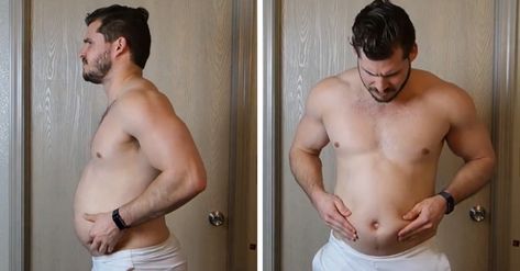 Hunter Hobbs had a goal to lose weight and - unlike many of us - he kept it. And he's got proof - this incredible time lapse video shows how he transformed his beer belly into a six-pack in just three months! Beer Belly Workout, 12 Week Body Transformation, 12 Week Workout, Diet Regimen, Heavy Weight Lifting, Getting Back In Shape, Heavy Weights, Time Lapse Video, Lift Heavy