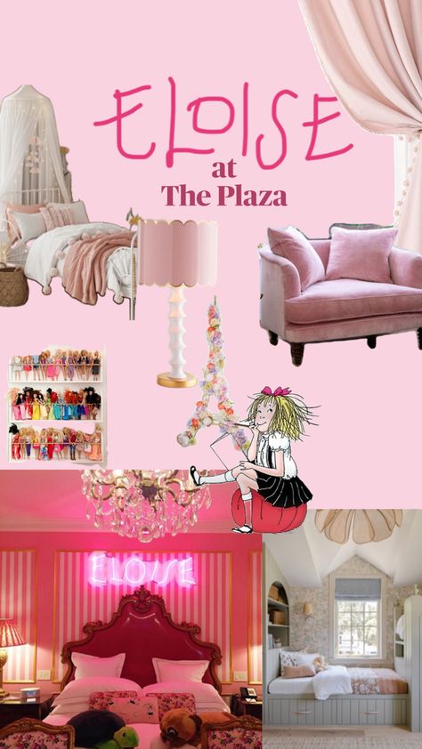 Girls bedroom collage classic pink idea theme board Bedroom Collage, Eloise At The Plaza, Theme Board, The Plaza, Girls Bedroom, Bedroom Ideas, Collage, Bedroom, Pink