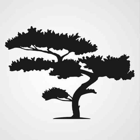 Craft Wall Decor, Adhesive Stencils, Tree Stencil, Craft Wall, Silhouette Clip Art, Stencil Templates, Silhouette Stencil, Cypress Trees, Tableau Art