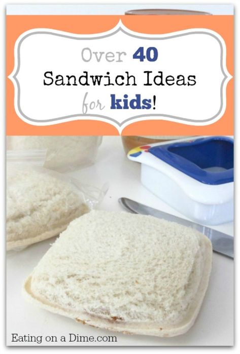 HUGE Roundup of Sandwich Ideas for Kids to help you jazz up your lunch ideas! http://eatingonadime.com/sandwich-ideas-for-kids/?utm_campaign=coschedule&utm_source=pinterest&utm_medium=Eating%20on%20a%20Dime%20(Best%20of%20Eating%20on%20a%20Dime)&utm_content=HUGE%20Roundup%20of%20Sandwich%20Ideas%20for%20Kids Sandwich Ideas For Kids, Sandwiches For Kids, Homemade Uncrustables, Meatloaf Sandwich, Eating On A Dime, Roast Beef Sandwich, Subway Sandwich, Sandwich Ideas, Sandwich Bar